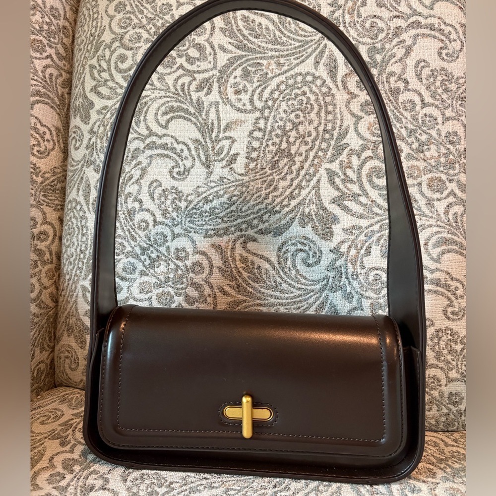 NWOT Rachel Zoe Baguette Bag - so chic and vintage inspired!  Chocolate brown